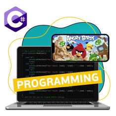 Программирование на C#. Удивительный мир 2D-игр - КИБЕРшкола программирования для детей, компьютерные курсы для школьников, начинающих и подростков - KIBERone г. Красноармейск